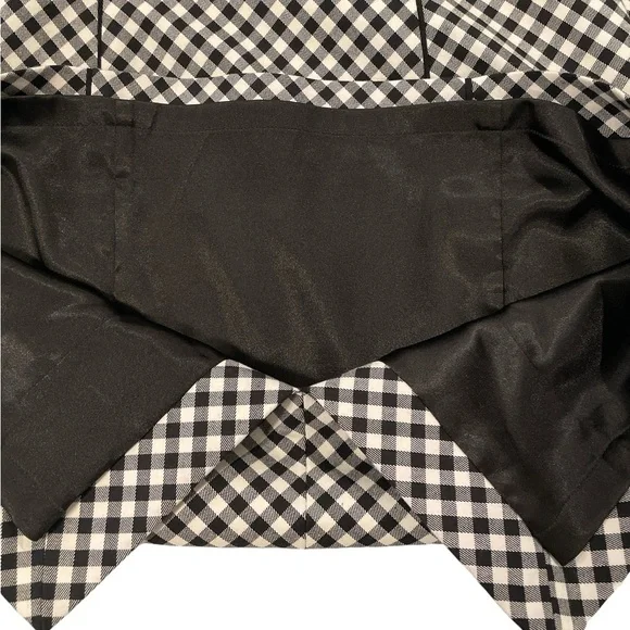 White House Black Market Sleeveless Black/White Gingham Sheath Dress Size 8 - Picture 9 of 12
